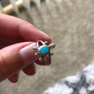 Turquoise Blue Turtle Ring